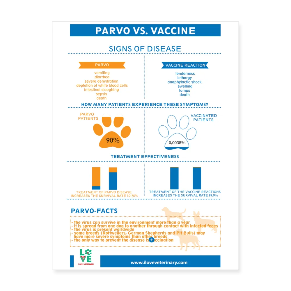 Parvo vs. Vaccine Poster 18x24