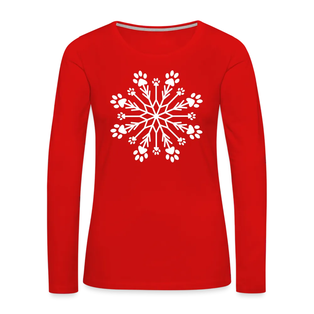 Paw Snowflake Premium Long Sleeve T-Shirt