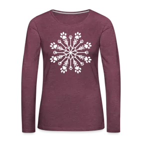 Paw Snowflake Premium Long Sleeve T-Shirt