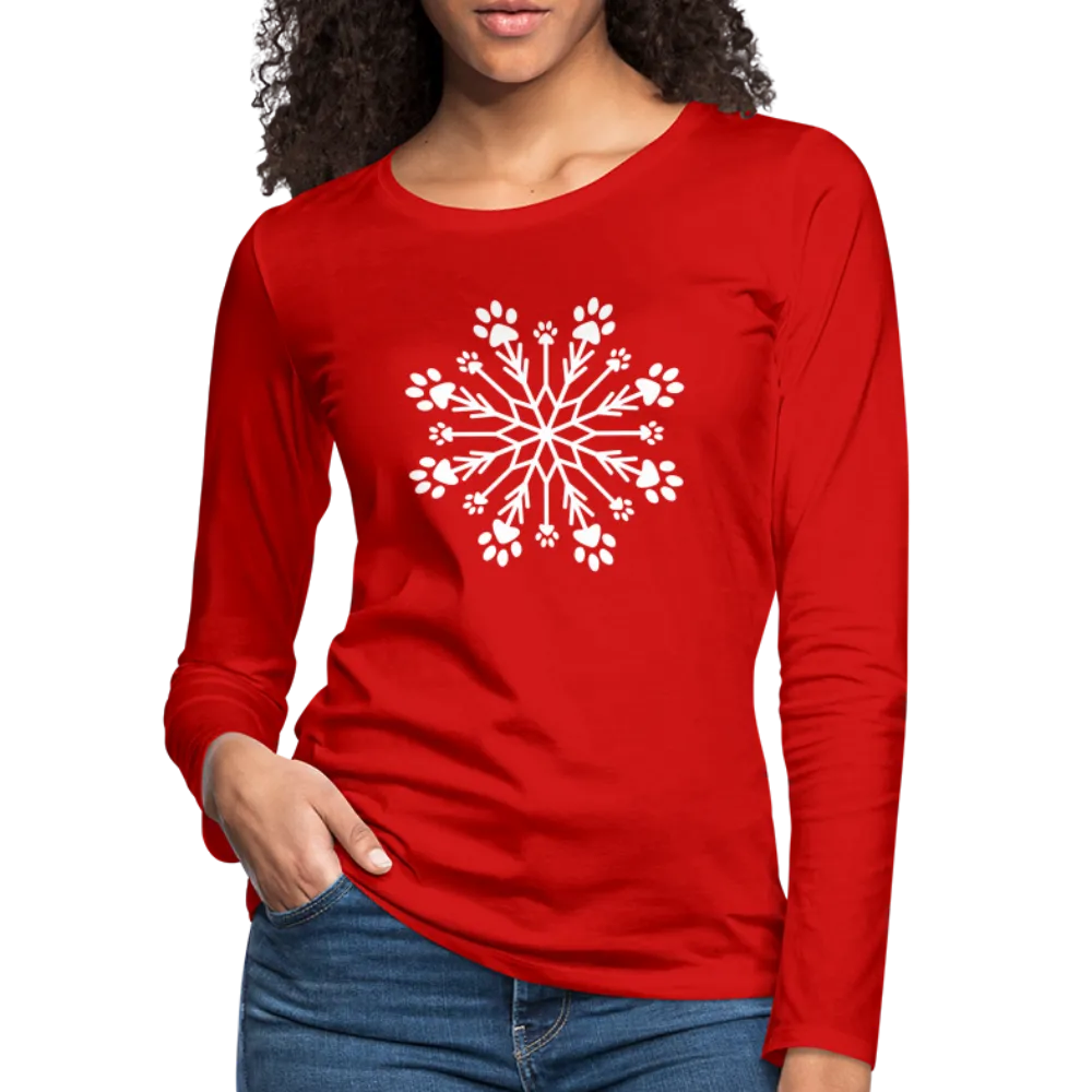 Paw Snowflake Premium Long Sleeve T-Shirt