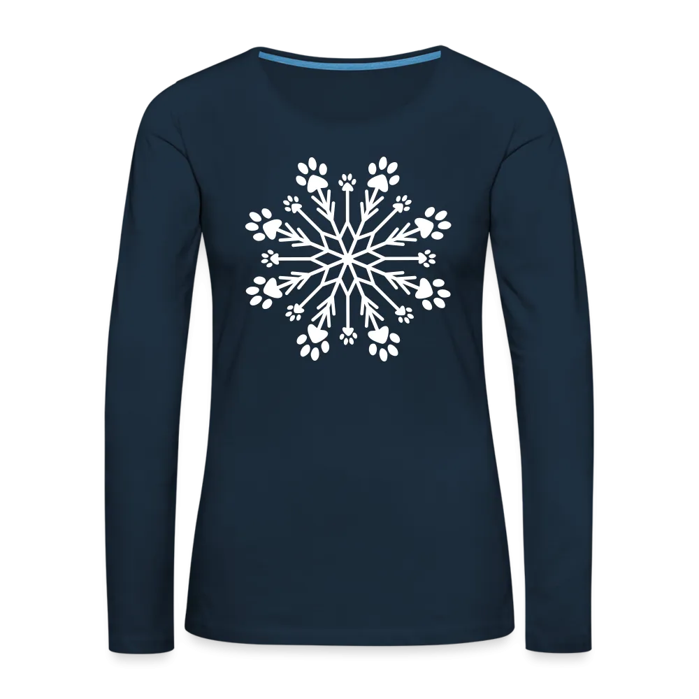 Paw Snowflake Premium Long Sleeve T-Shirt