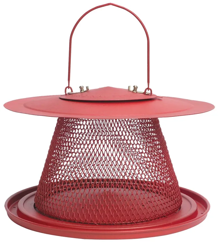 Perky-Pet NO/NO C00322 Wild Bird Feeder, Cardinal, 2.5 lb, 1-Port/Perch, Metal, Red, Hanging Mounting :EA: QUANTITY: 1