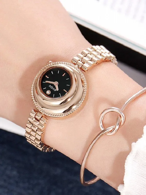 Personality Dial Stainless Steel Strap Women's Watch