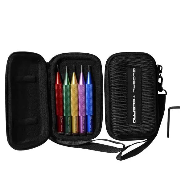 Pin Removing Punch Set - 5-Piece - Magnetic Carrying Case Included