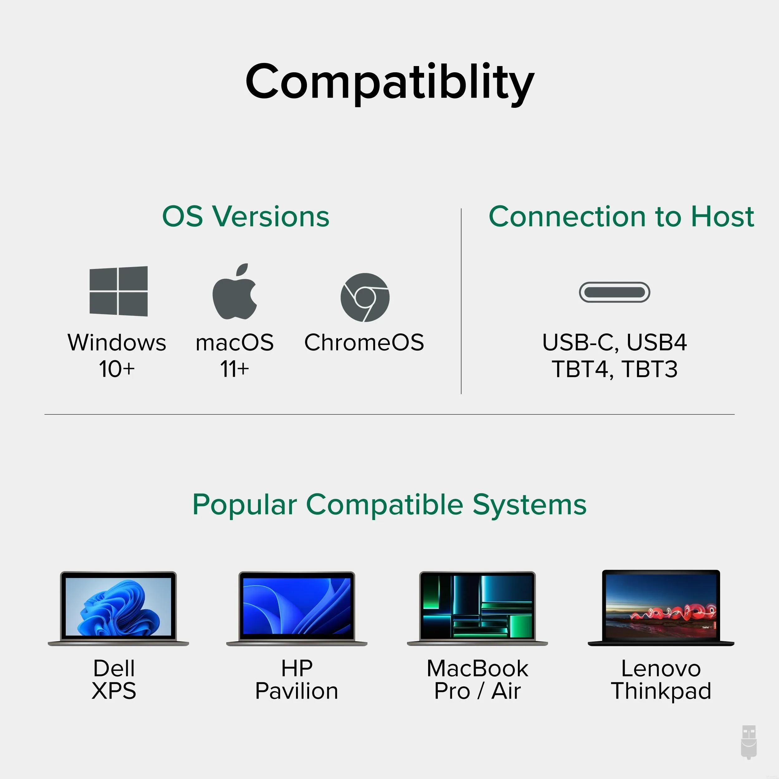 Plugable 4-in-1 USB-C Hub with 4K HDMI, 100W Charging