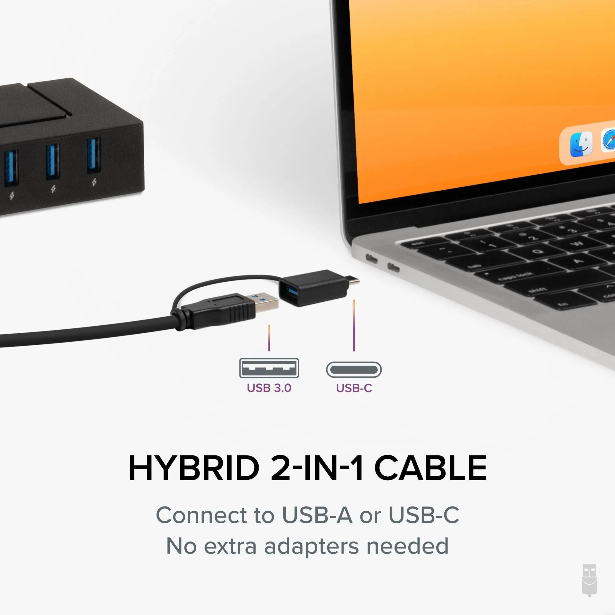 Plugable USB 3.0 and USB-C 7-Port Charging Hub