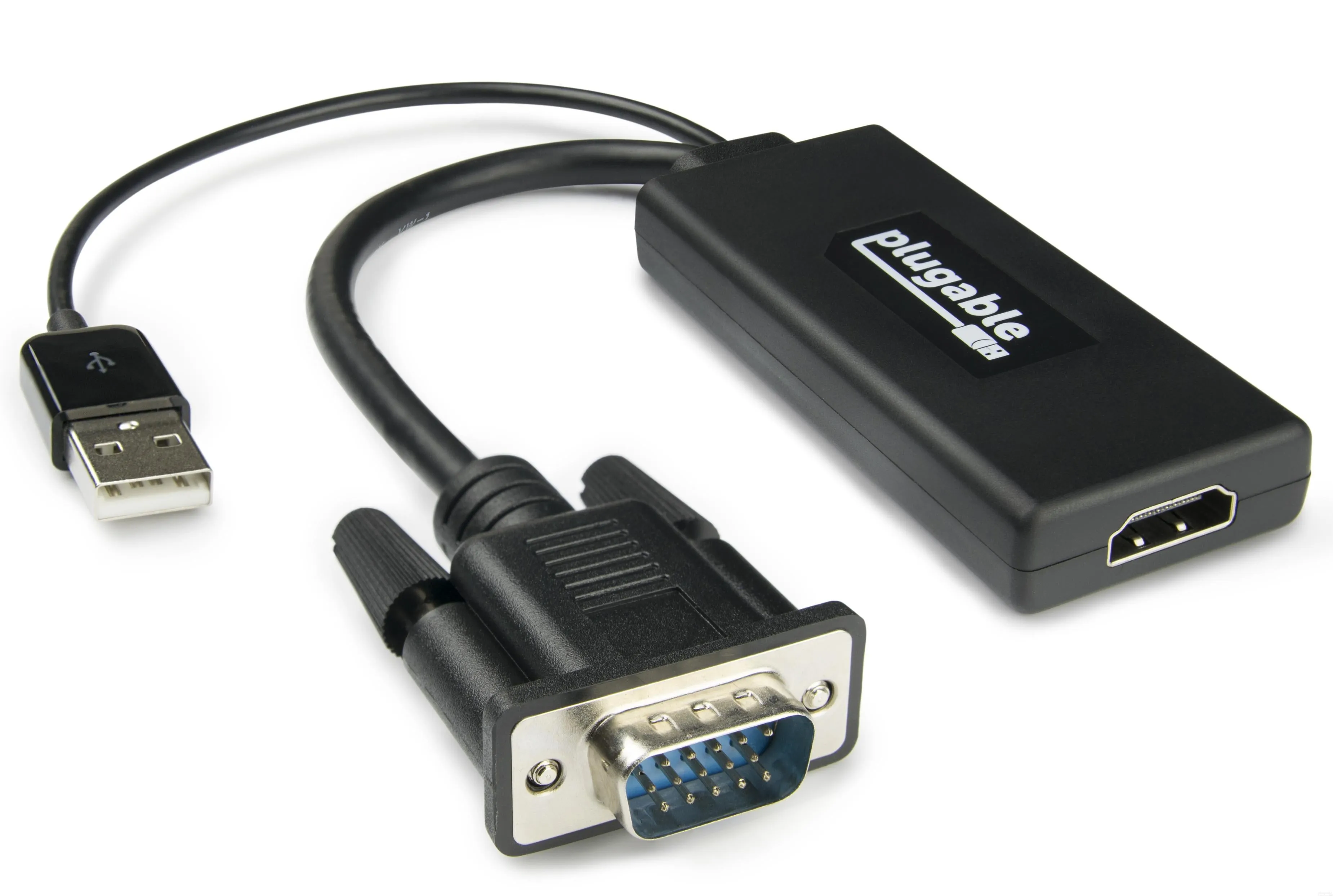 Plugable VGA to HDMI Active Adapter with Audio