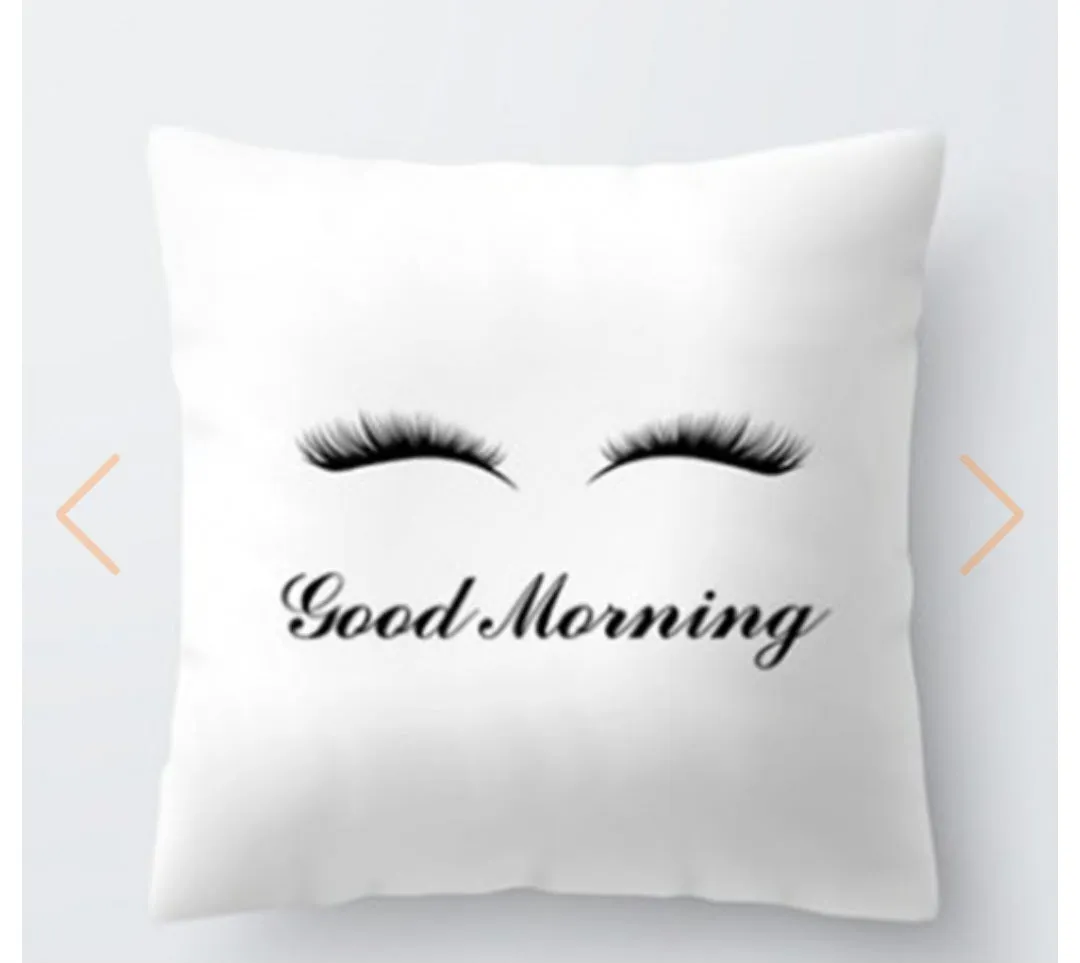 Polyester Pillow Cases Square Eyelash 45cm x 45cm, 1 Piece