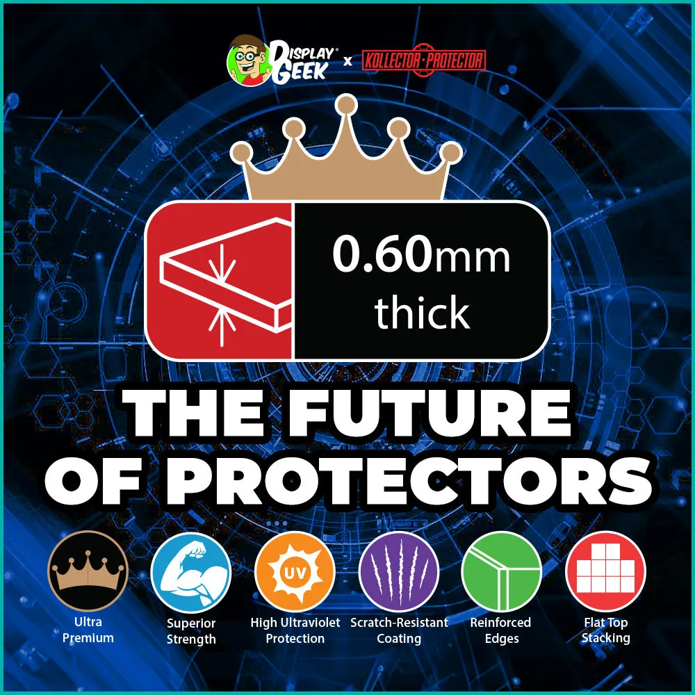 POP RIDES (LARGE) Pop Protectors for Funko (0.60mm thick, UV & Scratch Resistant) 7.25h x 9.25w x 7d