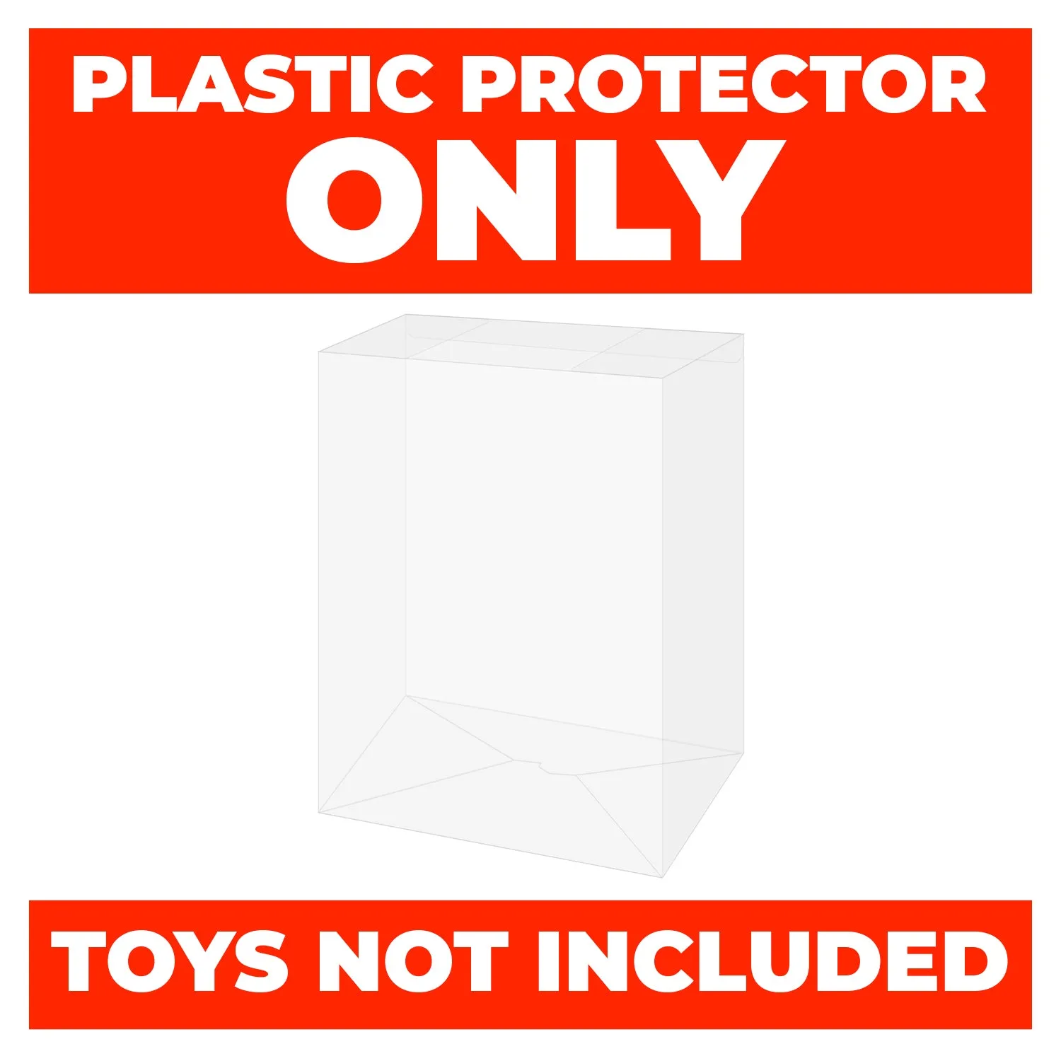 POP RIDES (LARGE) Pop Protectors for Funko (0.60mm thick, UV & Scratch Resistant) 7.25h x 9.25w x 7d