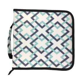 Poppy Crafts Die Storage Folder - Aqua Linked Squares