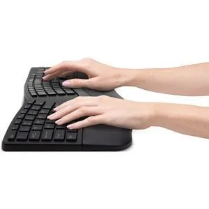 PRO FIT ERGONOMIC WIRELESS KEYBOARD AND MOUSE - BLACK