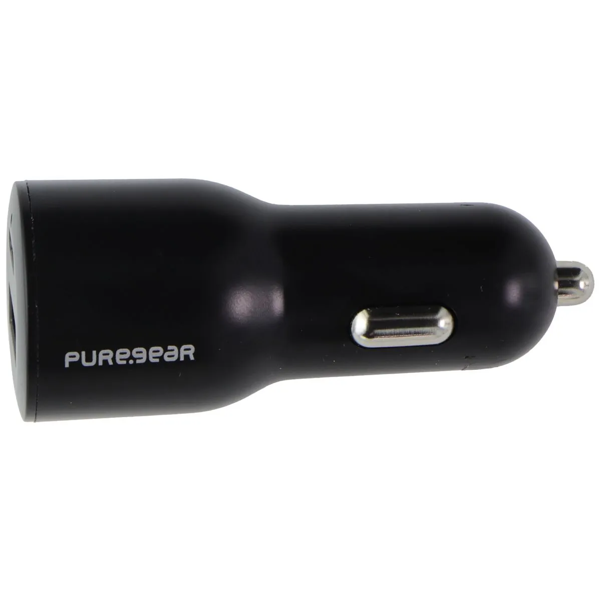 PureGear (42W) LightSpeed Car Charger with USB-C and USB-A Ports - Black