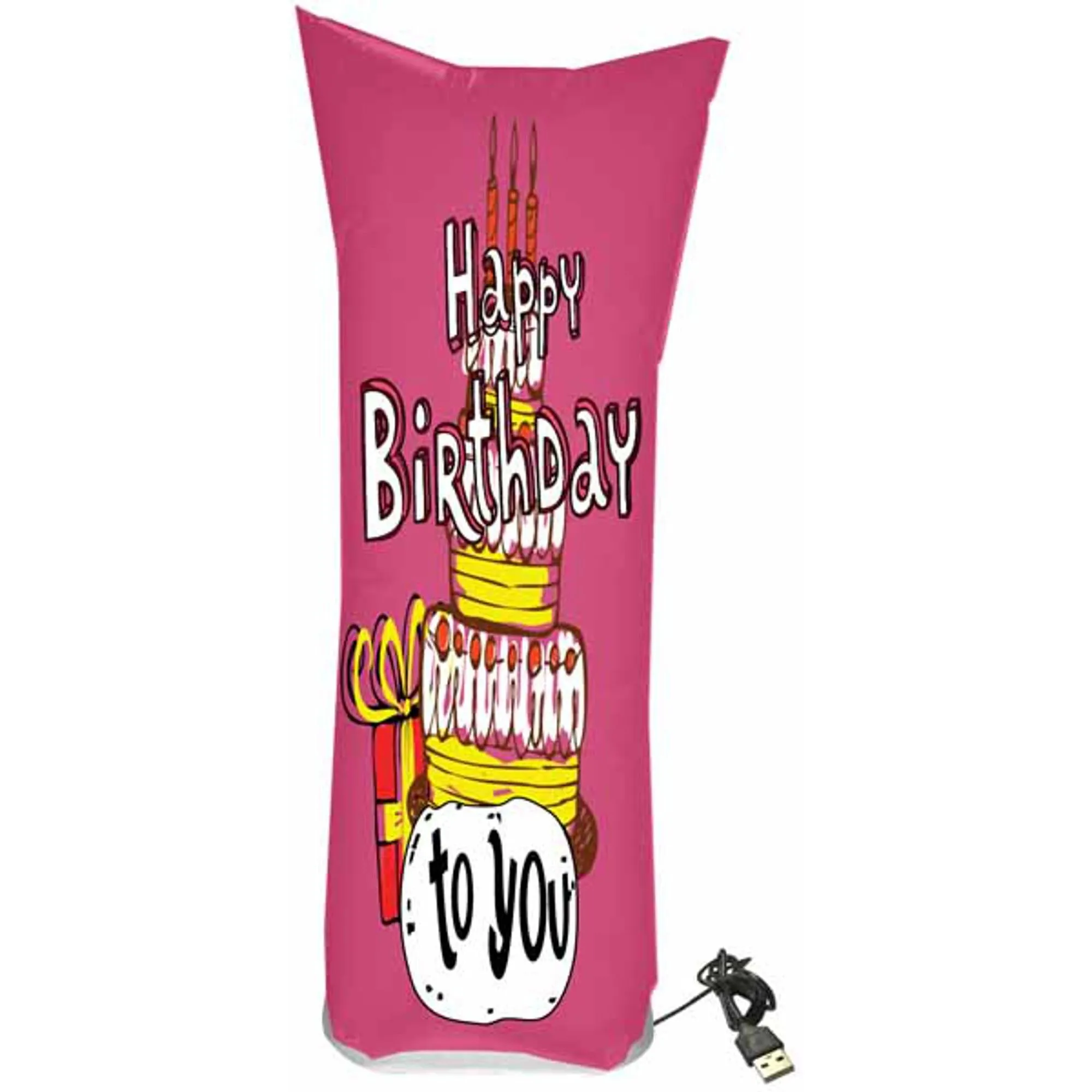 "Happy Birthday Pink Cake Usb"