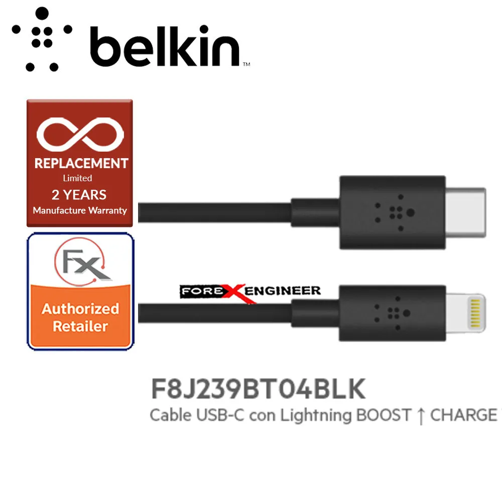 [RACKV2_CLEARANCE] Belkin BOOST↑CHARGE™ USB-C™ to Lightning Cable - 1.2m - White (Barcode : 745883775439 )