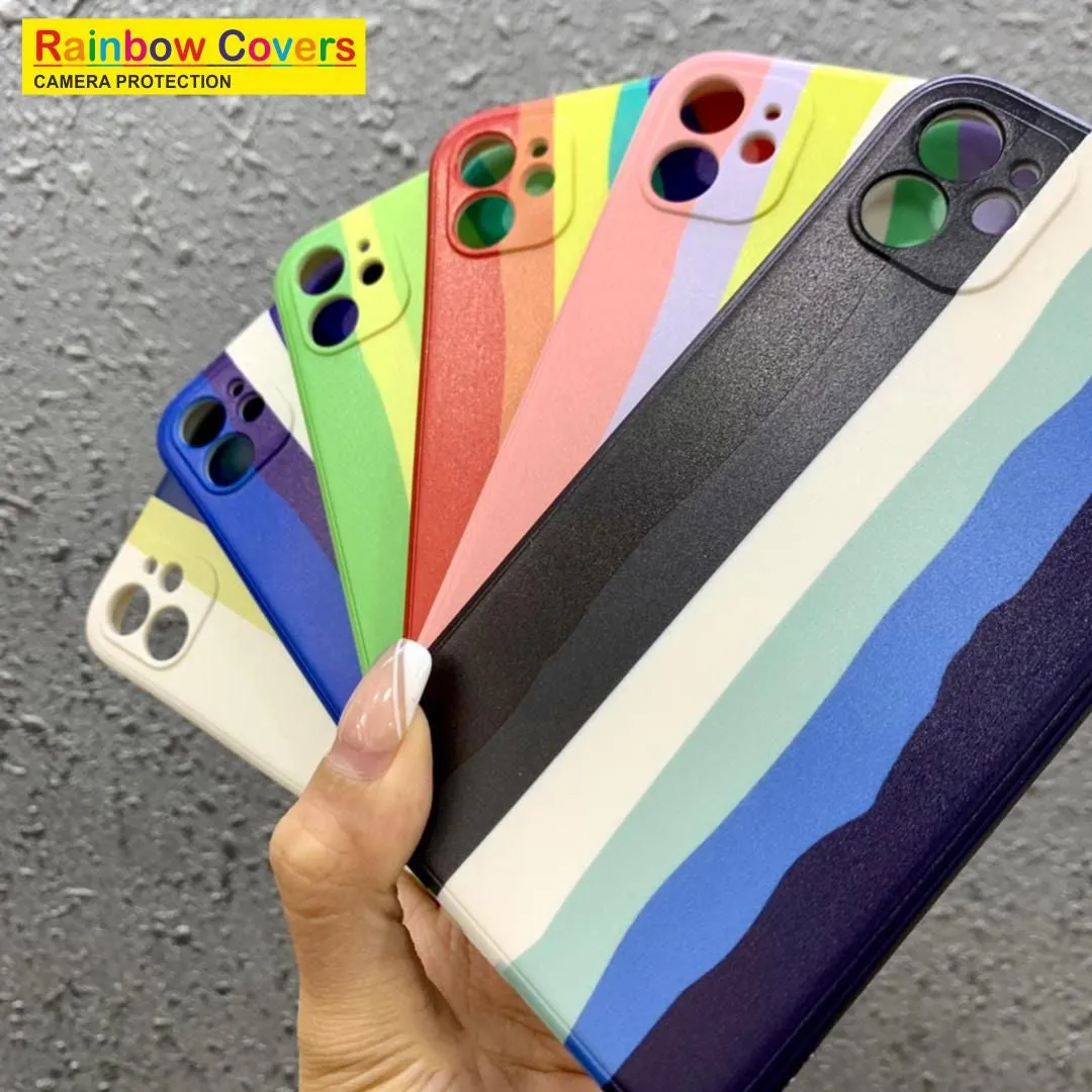 Rainbow Soft Print Case For Iphone