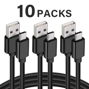 ReHisk Versatile USB-A to USB-C Cable 10 Packs