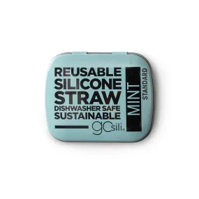 Reusable Silicone Straw in Travel Tin - Standard Size