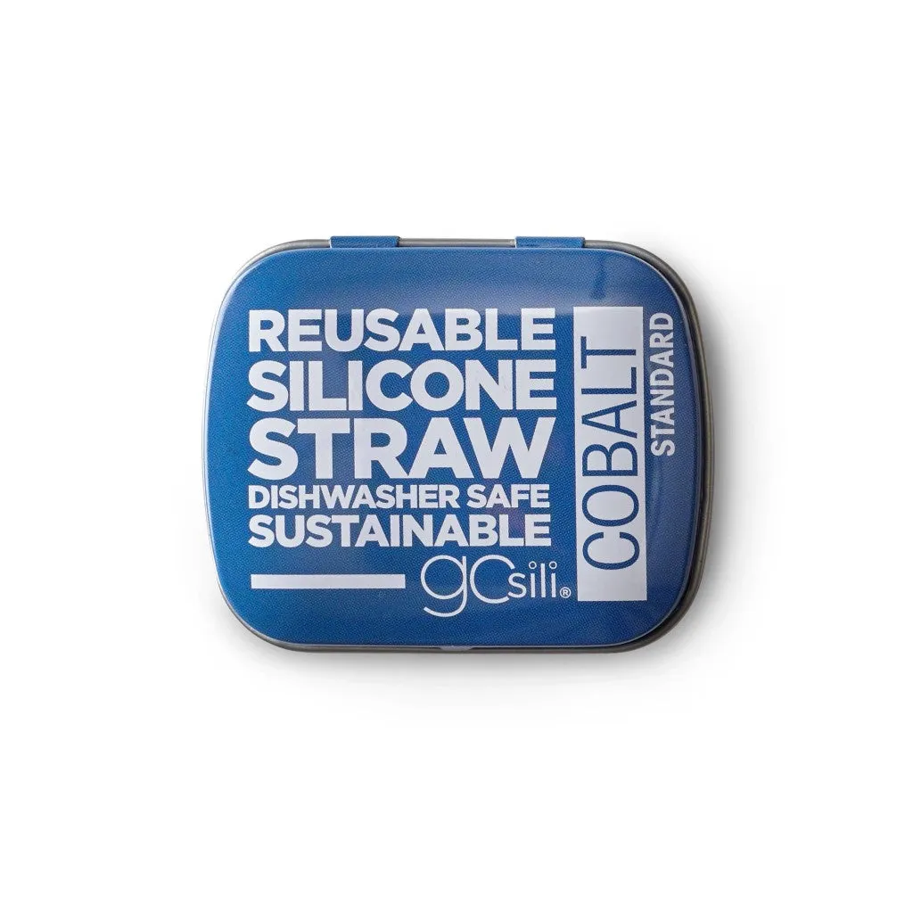 Reusable Silicone Straw in Travel Tin - Standard Size