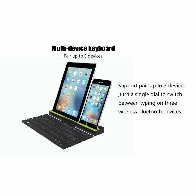 Rollable Keyboard - Portable Foldable Wireless Keyboard