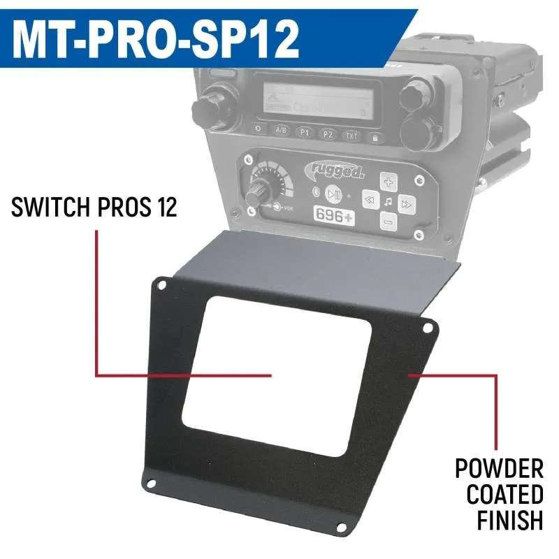 Rugged Radios Lower Accessory Panel - Rocker Switch - Polaris RZR PRO XP/RZR Turbo R/RZR PRO R Dash Mount Radio/Intercom