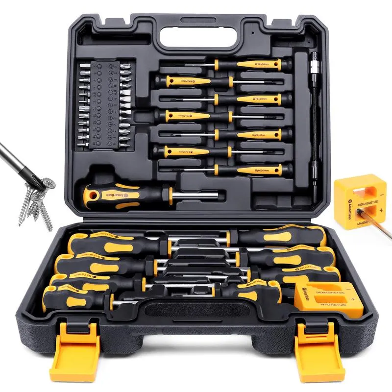 SAKER Magnetic Screwdrivers Set with Case(43PCS)