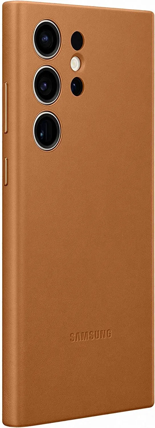 Samsung Galaxy S23 Ultra Leather Case Camel - EF-VS918LAEGWW