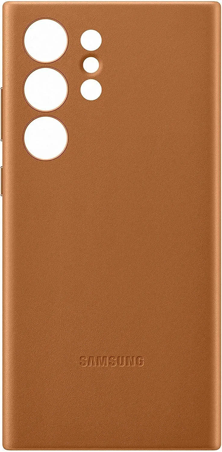 Samsung Galaxy S23 Ultra Leather Case Camel - EF-VS918LAEGWW