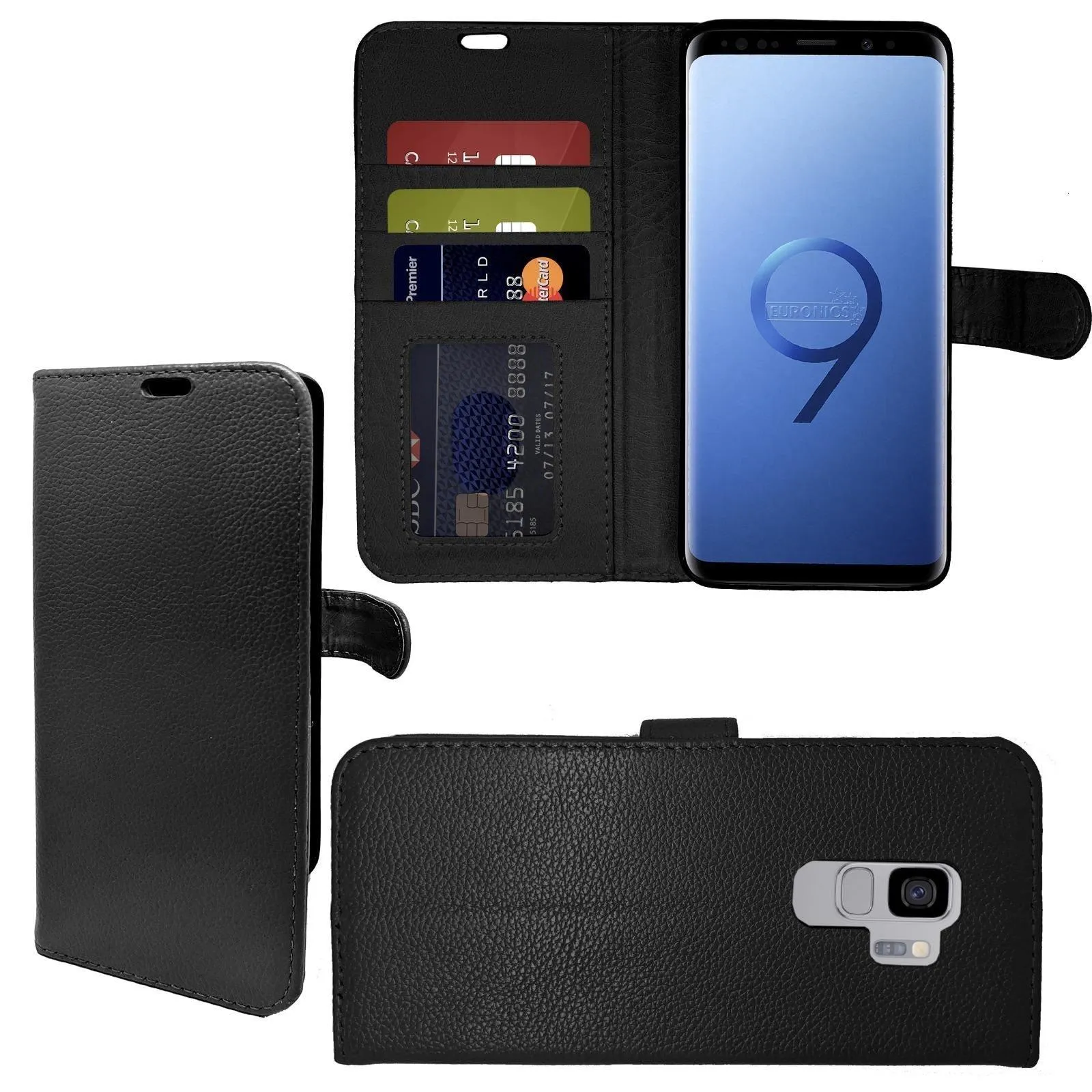 Samsung Galaxy S7 Genuine Leather Flip Folio Book Wallet Case