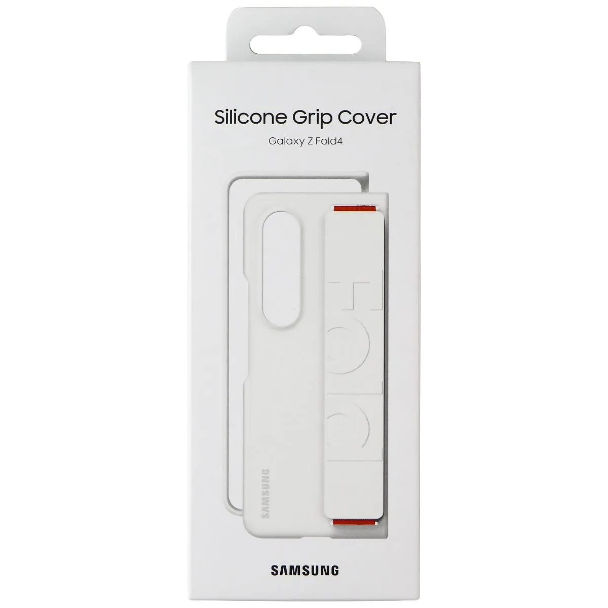 SAMSUNG Silicone Grip Cover Case for Galaxy Z Fold4 - White (EF-GF936TWEGUS)