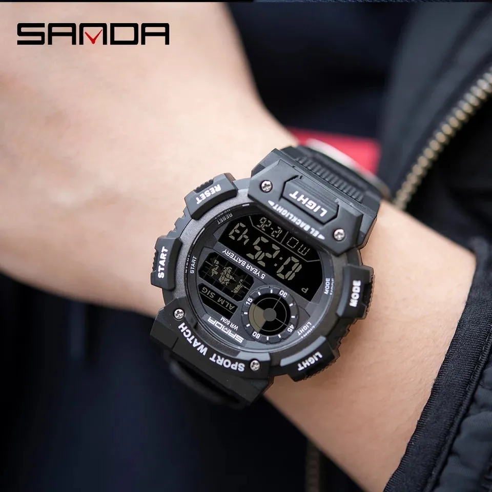 SANDA 6009 Sports Luxury Shockproof Waterproof Wrist Watch