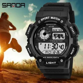 SANDA 6009 Sports Luxury Shockproof Waterproof Wrist Watch