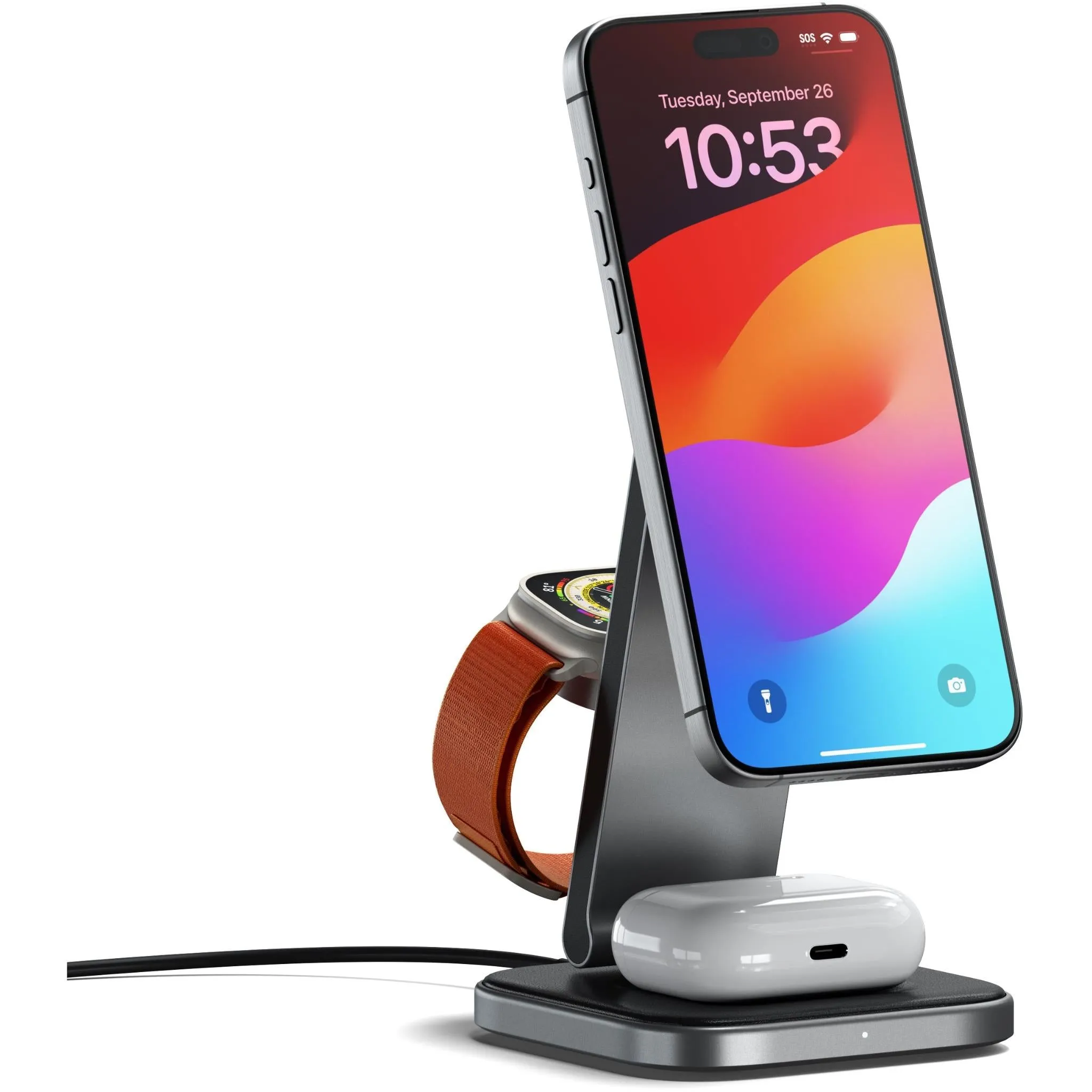 Satechi 3-in-1 Foldable Qi2 Wireless Charging Stand