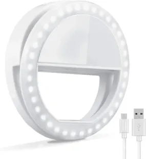 Selfie Ring Light With Led Camera Photography Flash Light