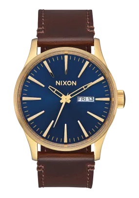 Sentry Leather - Polished Gold / Navy Sunray