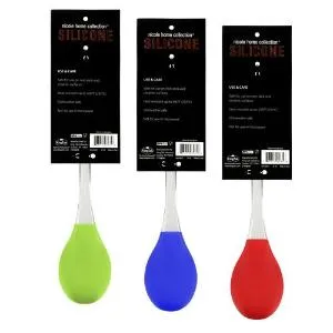 Silicone - Serving Spoon - 3 Assorted Colors (Case Qty: 24)