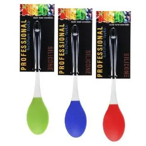 Silicone - Serving Spoon - 3 Assorted Colors (Case Qty: 24)