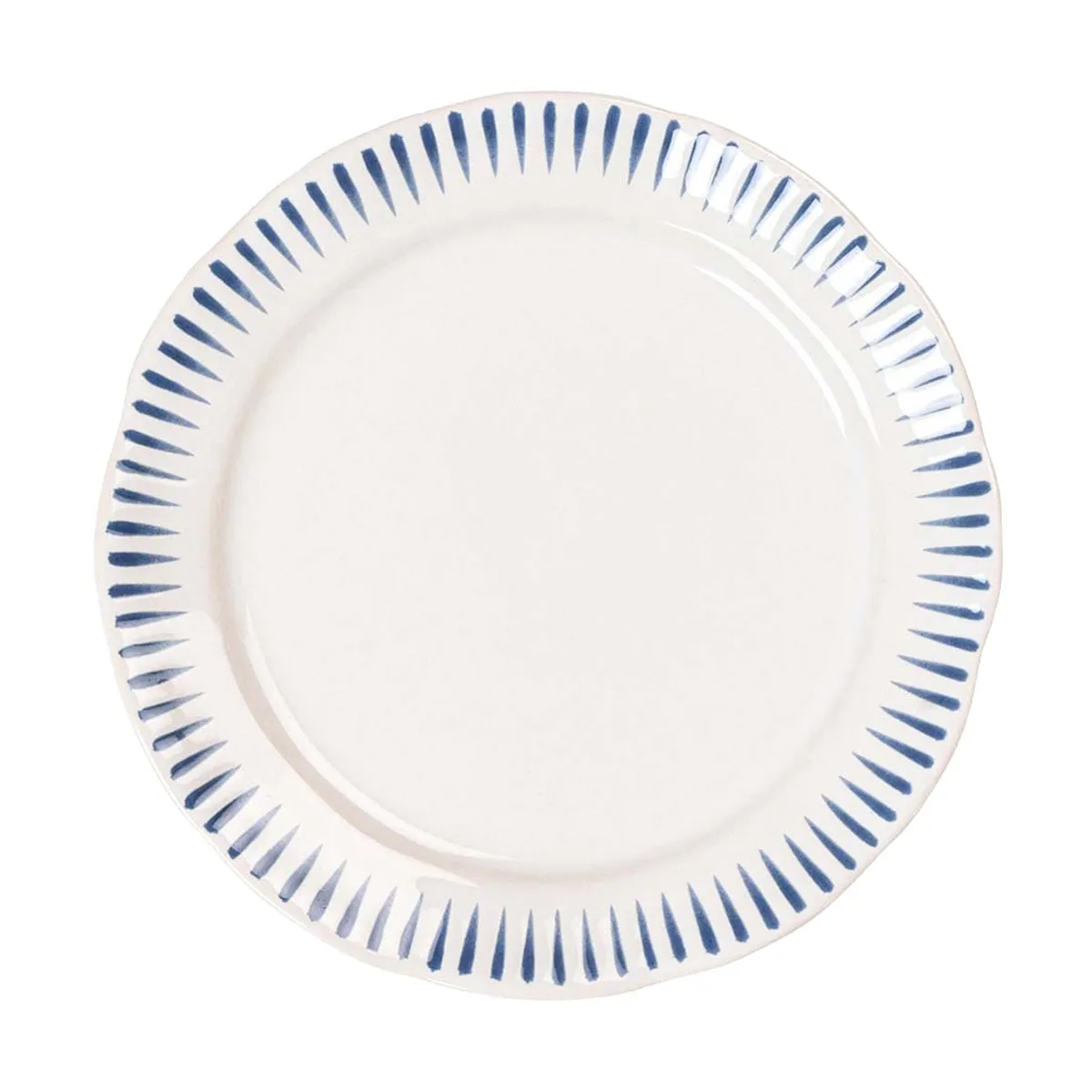 Sitio Stripe Dinner Plate - Delft Blue