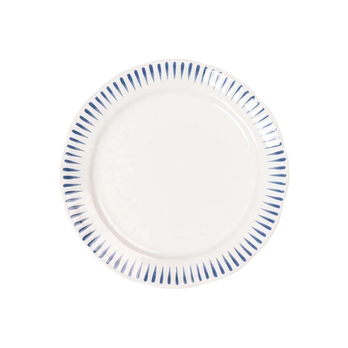 Sitio Stripe Side/Cocktail Plate - Delft Blue