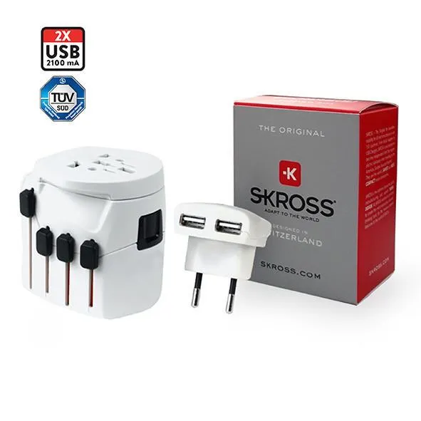 SKROSS Travel Adaptor PRO   USB