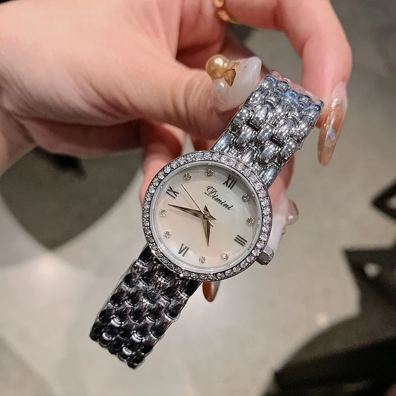 Stainless Steel Thin Strap Women's Watch