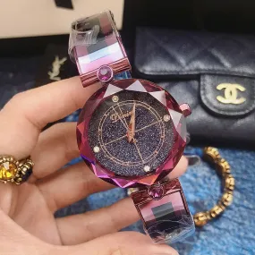 Starry Pattern Dial Bracelet Women's Watch