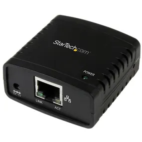 Startech.Com 10/100Mbps Ethernet To Usb 2.0 Network Print Server - Windows 10 - Lpr - Lan Usb Print Server Adapter (Pm11