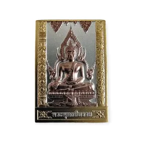 Thai amulet Phra Putta Chinnaraj Lp Phat Wealth Protection Lucky Buddha Charm Grant Wishes Waterproof case