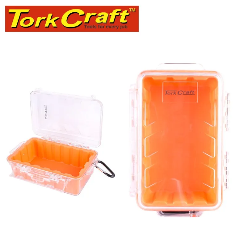 TORK CRAFT MICRO CASE ORAN.199 X 130 X 79MM SIL./LINER WITH CARABIN.CLIP PLC18160