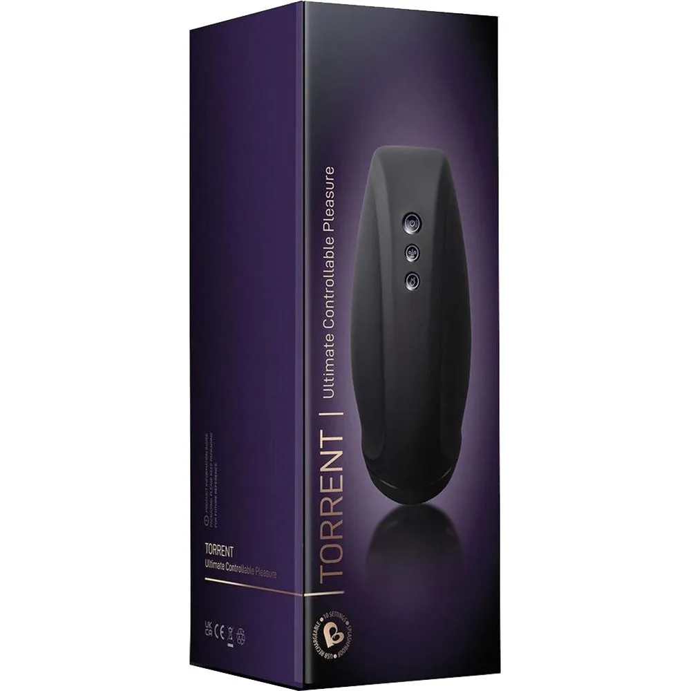 Torrent Vibrating Silicone Stroker Penis Masturbator By Rocks-Off