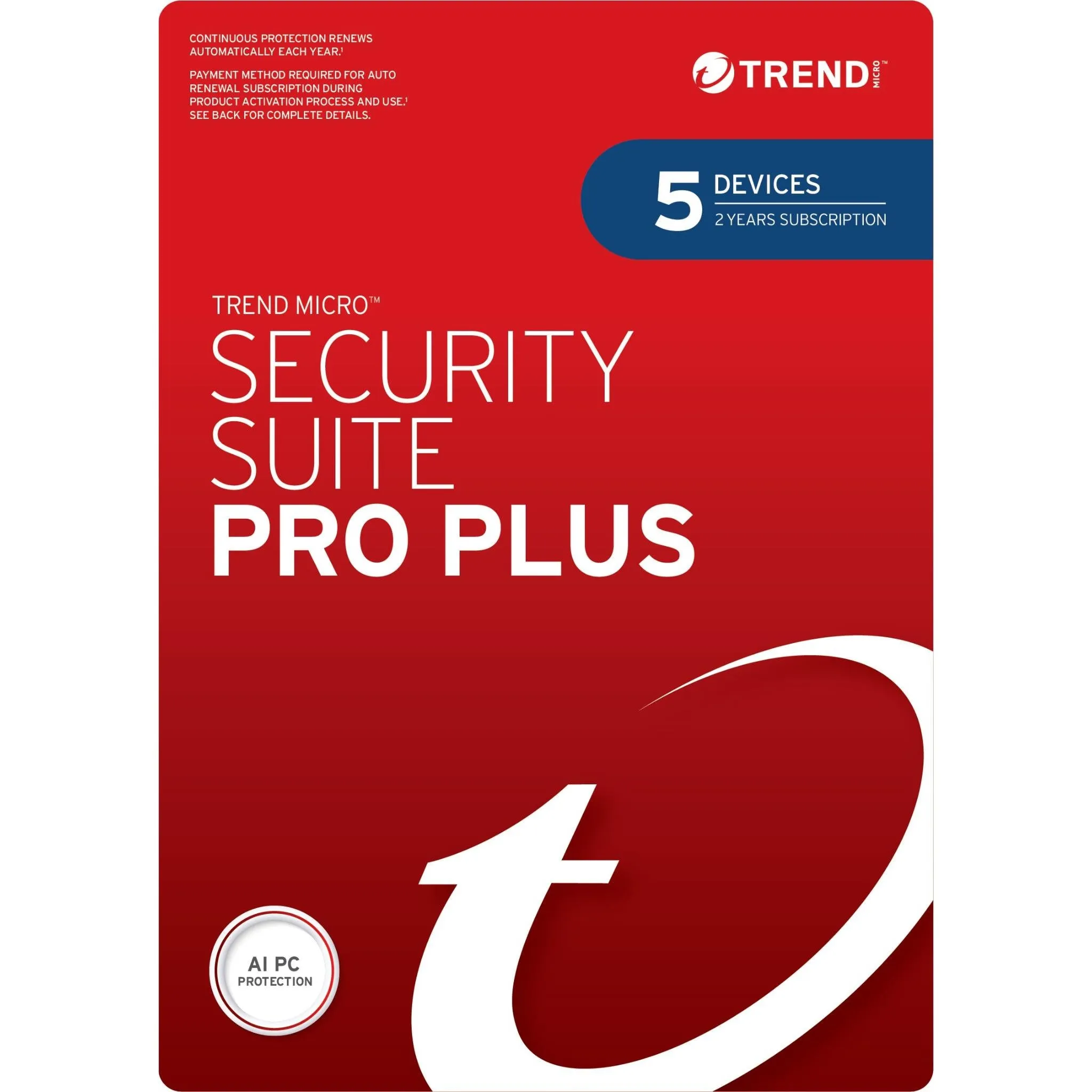 Trend Micro Device Securty Pro Plus ( 5- Device, 2 Year) [Digital Download]