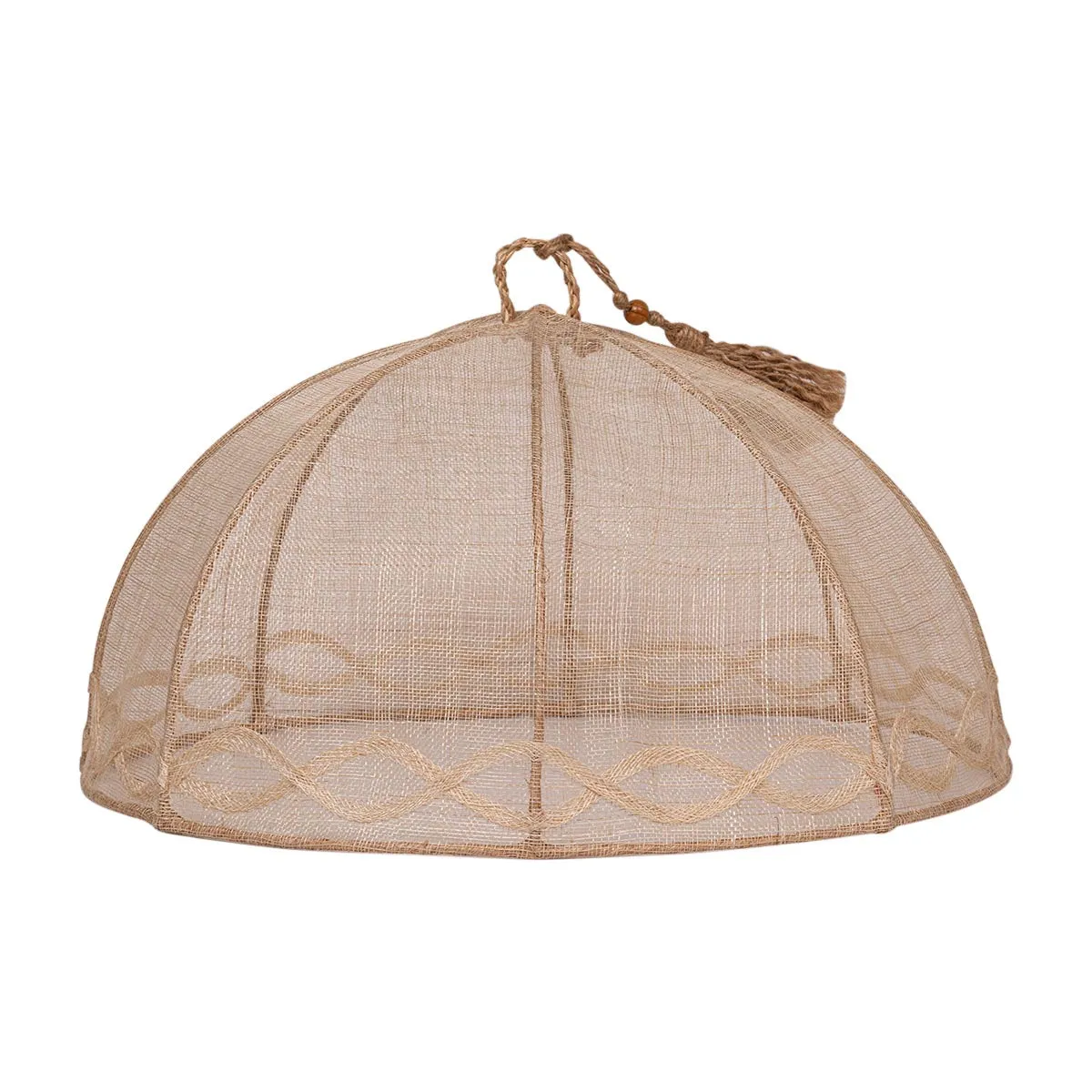 Tuileries Garden Mesh Round Food Cover Set/2pc - Natural