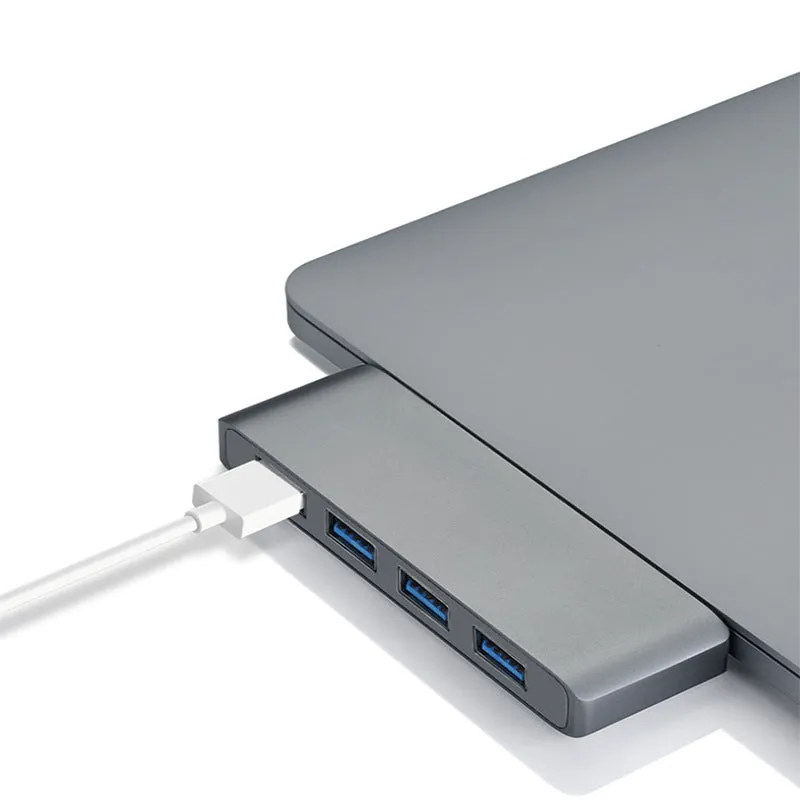 Type-C Hub Multi-Port Hub 4 USB3.0 Docking Station Apple Computer MacBook Split Line Conversion