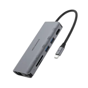 Type C (USB-C) 7 in 1 Gigabit Hub